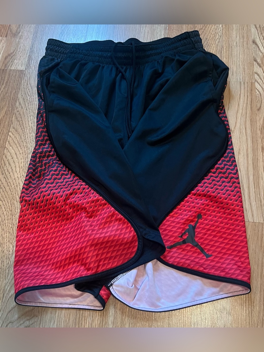 Jordan Black Shorts with Red Trim - Picture 4 of 5